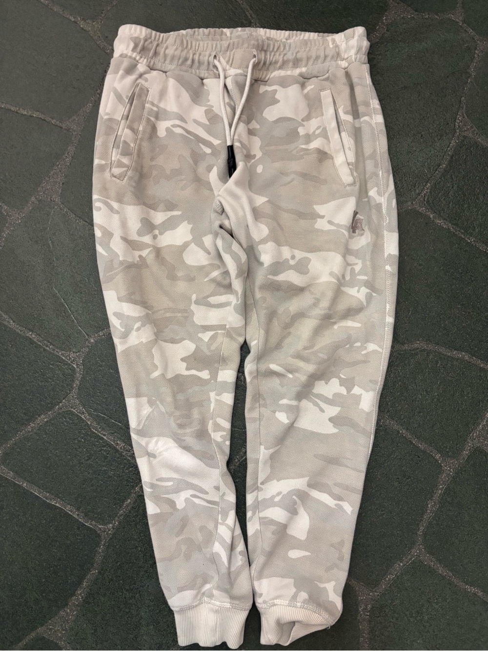 YoungLa Men'sCamouflage Jogger Pants - Light Gray Camo